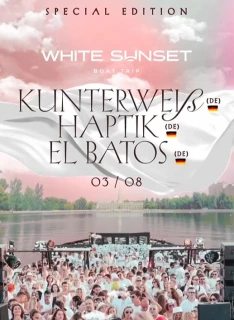 White Sunset Boat Trip ﻿ poster